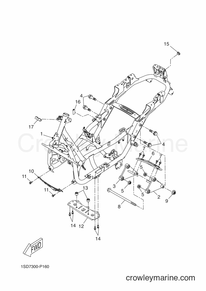 Yamaha Motors YP400RA (1SDA) [030] - FRAME