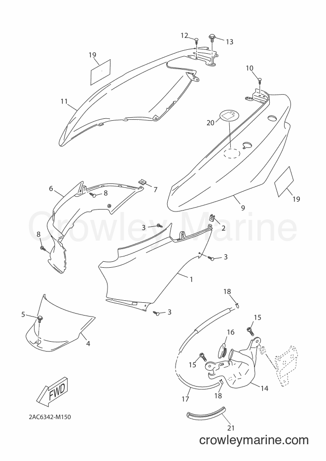 Yamaha Motors YN50FT (2AC6) [010] - SIDE COVER