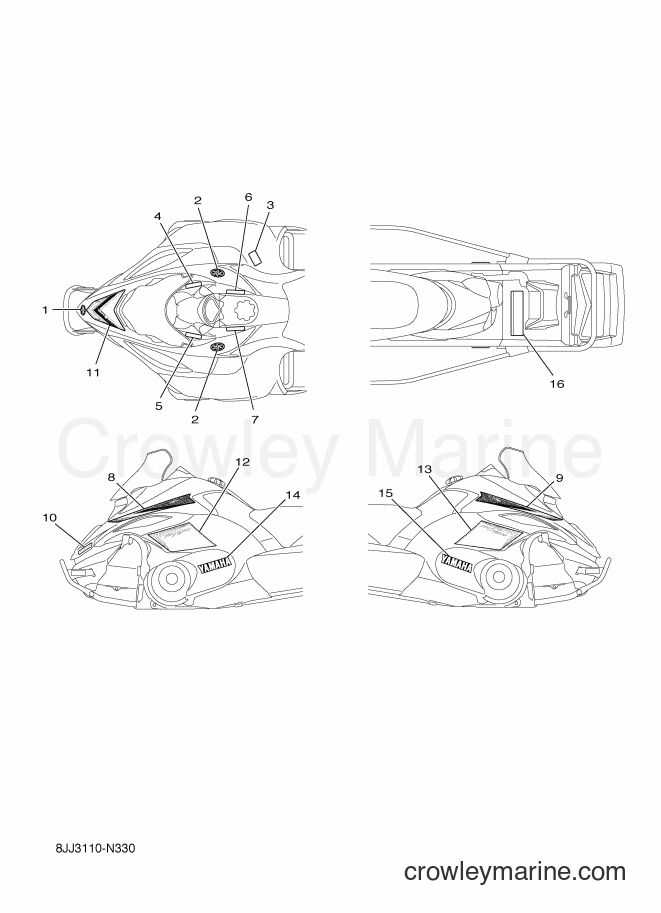 2014 Snowmobile RFX10ST2S - RFX10ST2S (8JJ4) [010] - EMBLEM