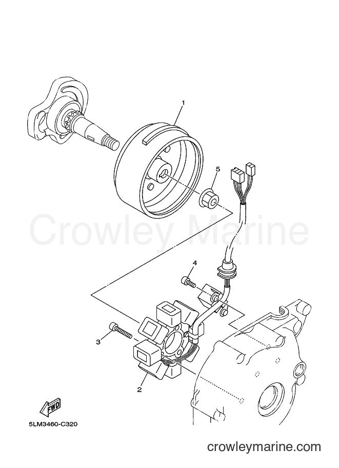 Yamaha Motors T105SE (5LM4) [010] - GENERATOR