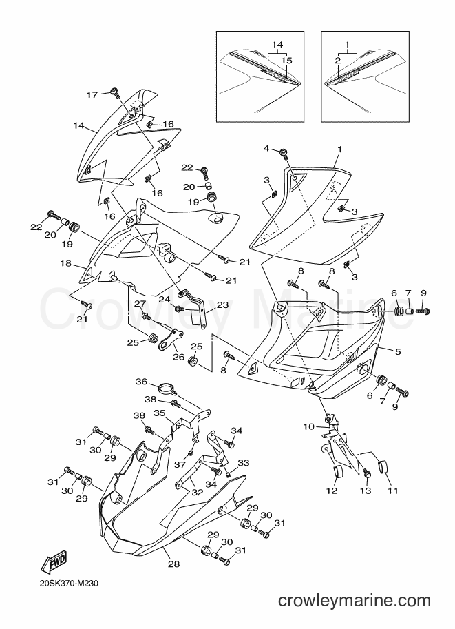 Yamaha Motors XJ6NA (36BG) [040] - SIDE COVER 2