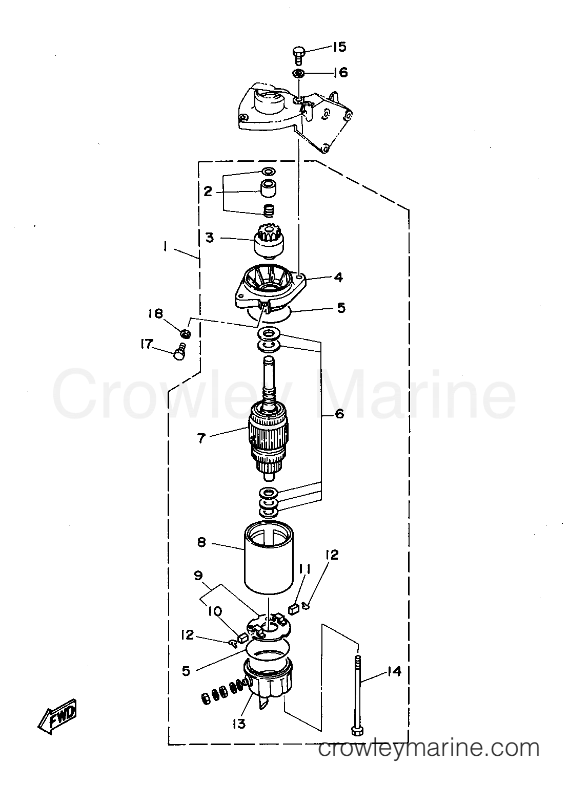 Yamaha Motors C30ELRT - STARTING MOTOR