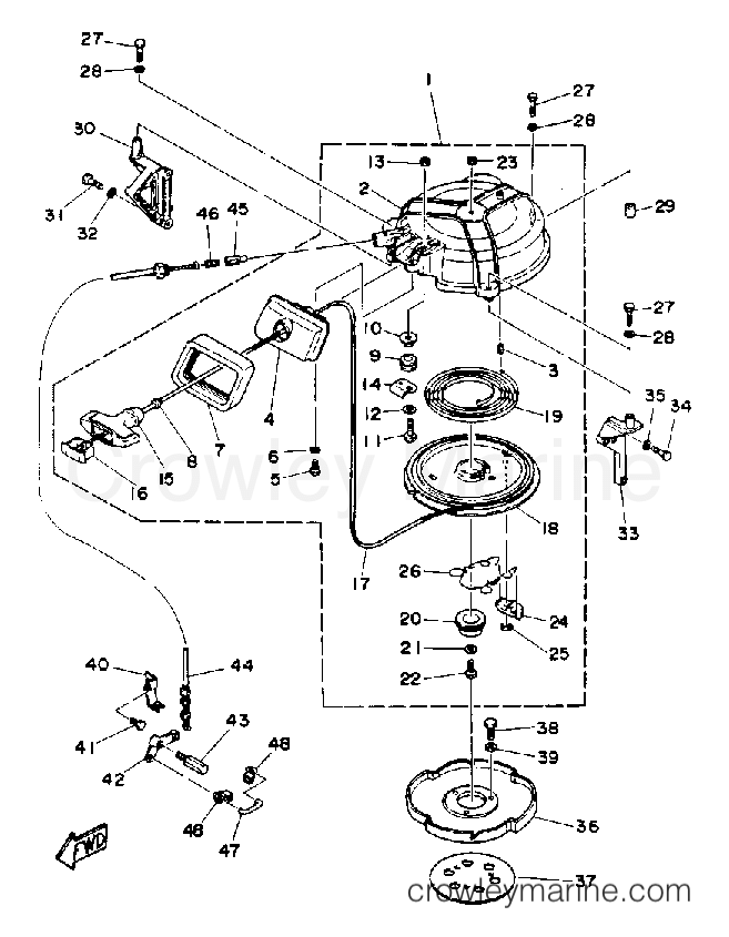 Yamaha Motors 40ESRQ - MANUAL STARTER