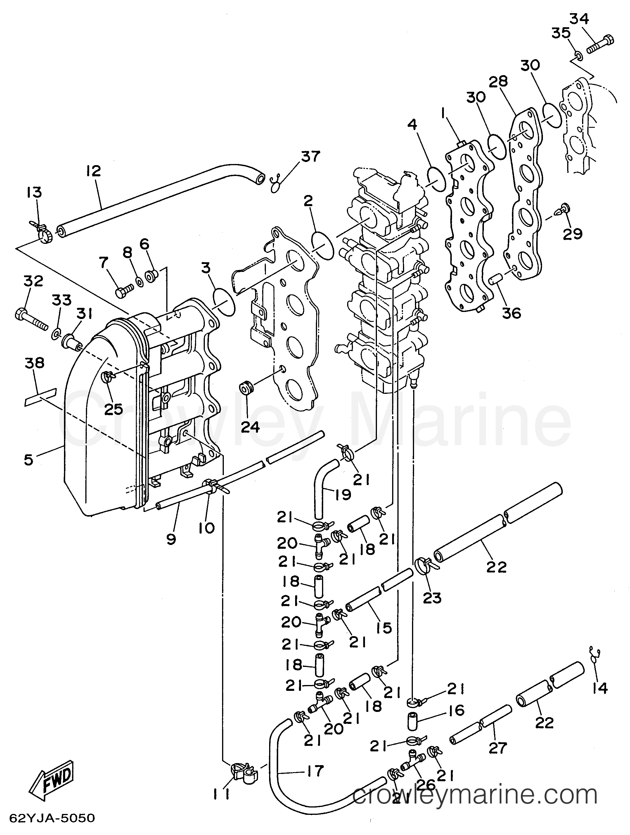 Yamaha Motors F50TLRV - INTAKE