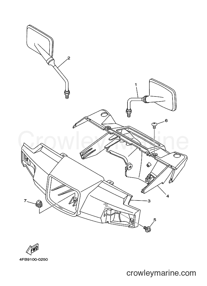 2000 Scooter CY50 - CY50 (3SAB) [010] - COWLING 1