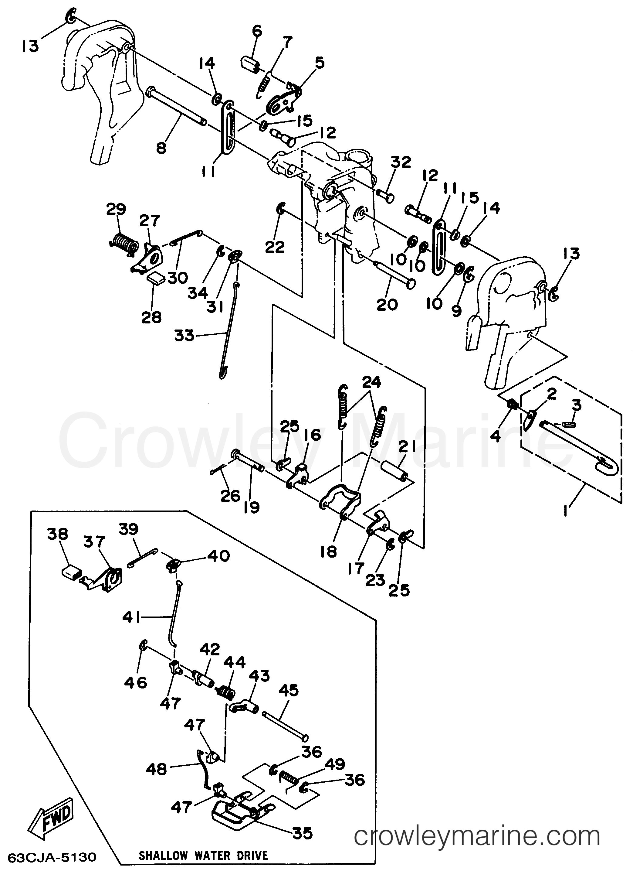 Yamaha Motors 40MLHV - BRACKET 3