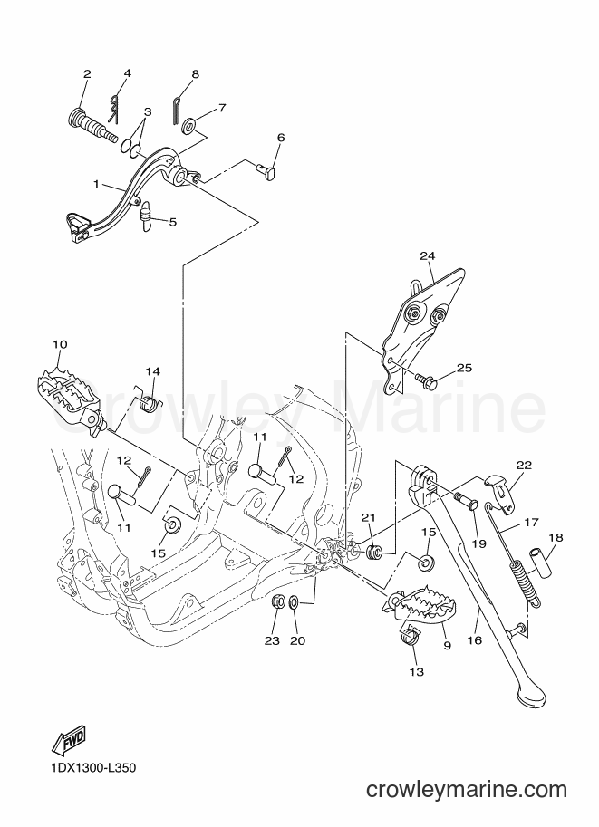 2012 Dirt Bike WR450F - WR450F (1DX1) [010] - STAND & FOOTREST