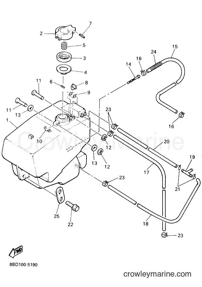 2000 Snowmobile BR250T - BR250T (8BD7) [030] - FUEL TANK