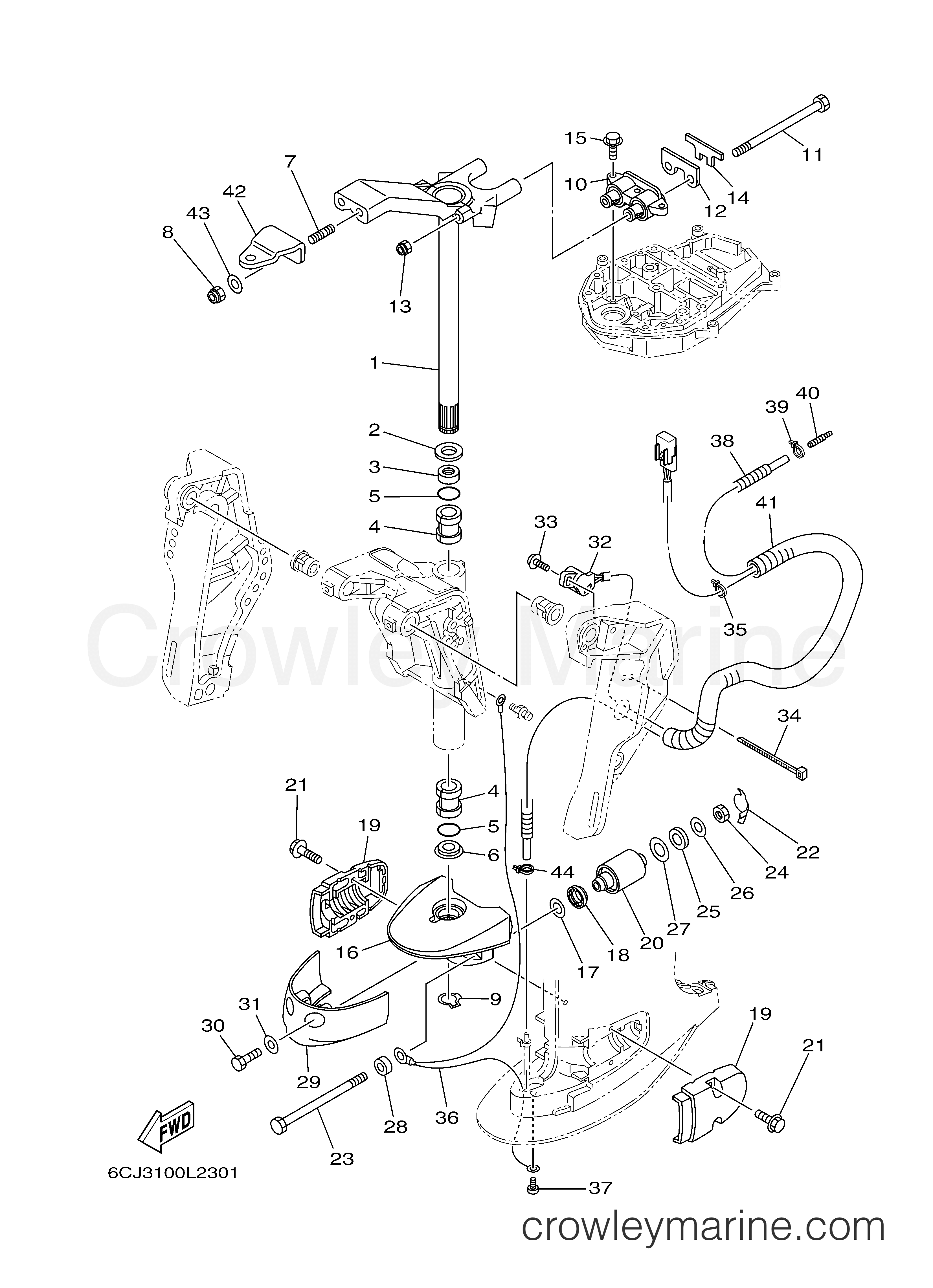 Yamaha Motors F70LA - BRACKET 2