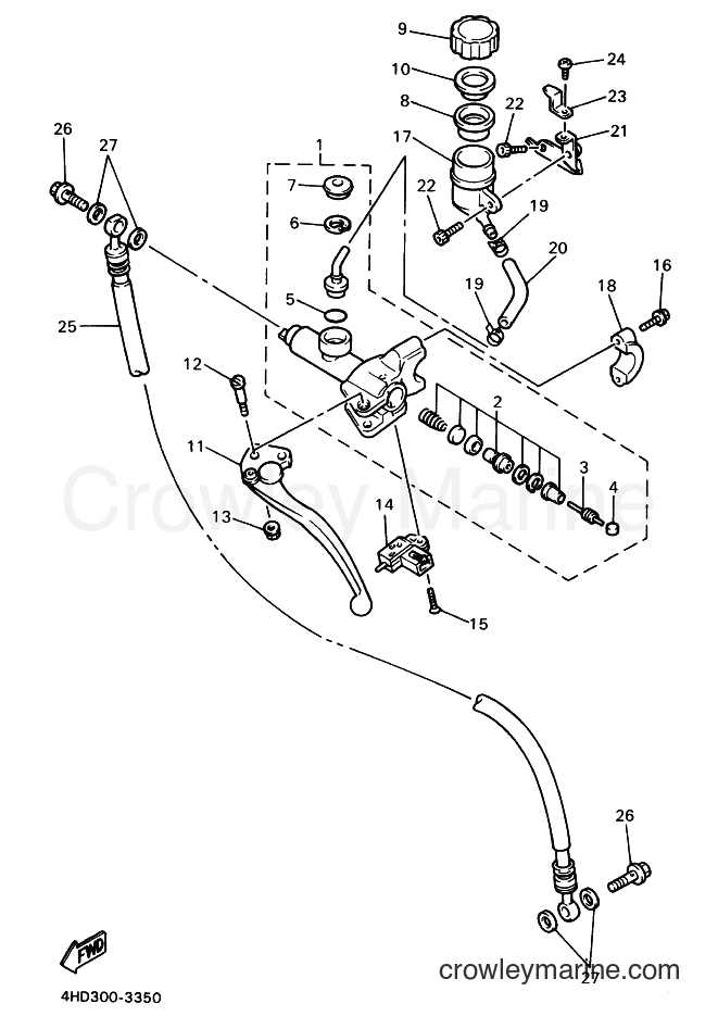 1993 Sport Bike YZF750SP - YZF750SP (4HS2) [999] - FRONT MASTER CYLINDER 2