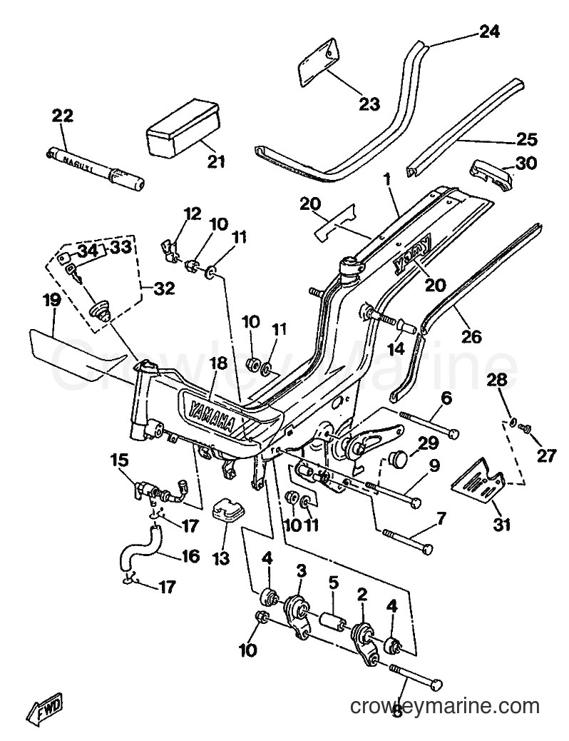 1989 Scooter ME50 - ME50 (3UD1) [999] - FRAME