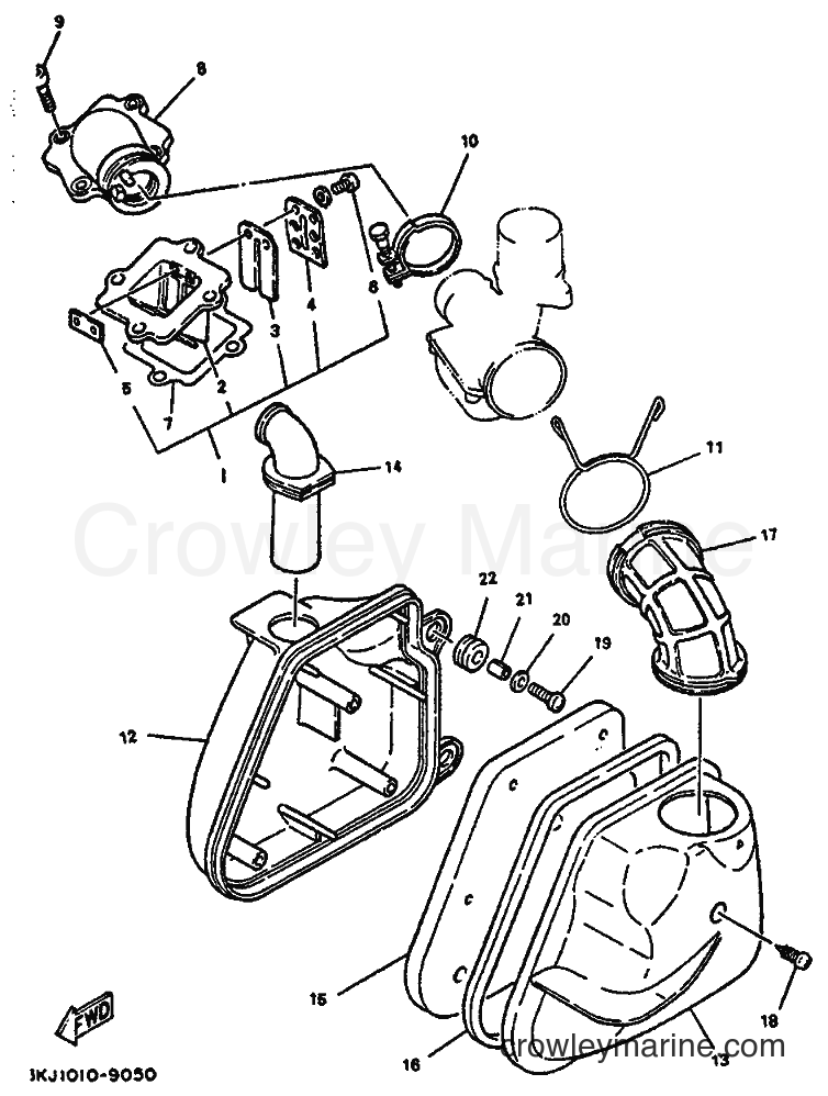 1993 Scooter YE50 - YE50 (4FX1) [999] - INTAKE