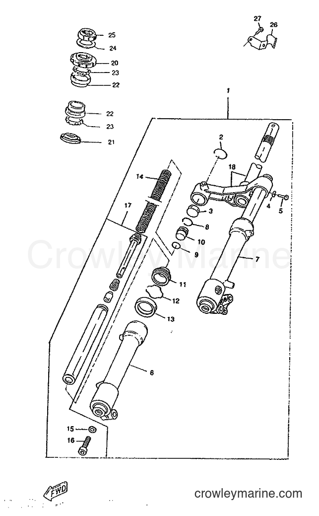 Yamaha Motors CW50RSP (4UR1) [999] - FRONT FORK