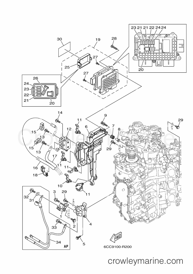 Yamaha Motors VF200A (6CD9) [050] - ELECTRICAL 3