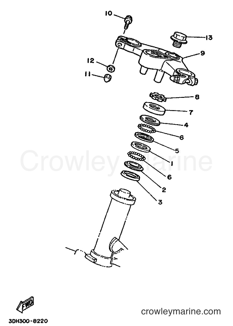 Yamaha Motors RD350LC (3DH1) [99B] - STEERING
