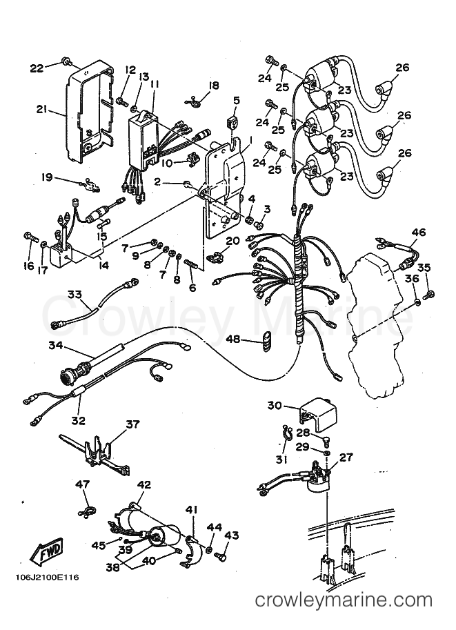 Yamaha Motors 70CE (6J2) [010] - ELECTRICAL 1