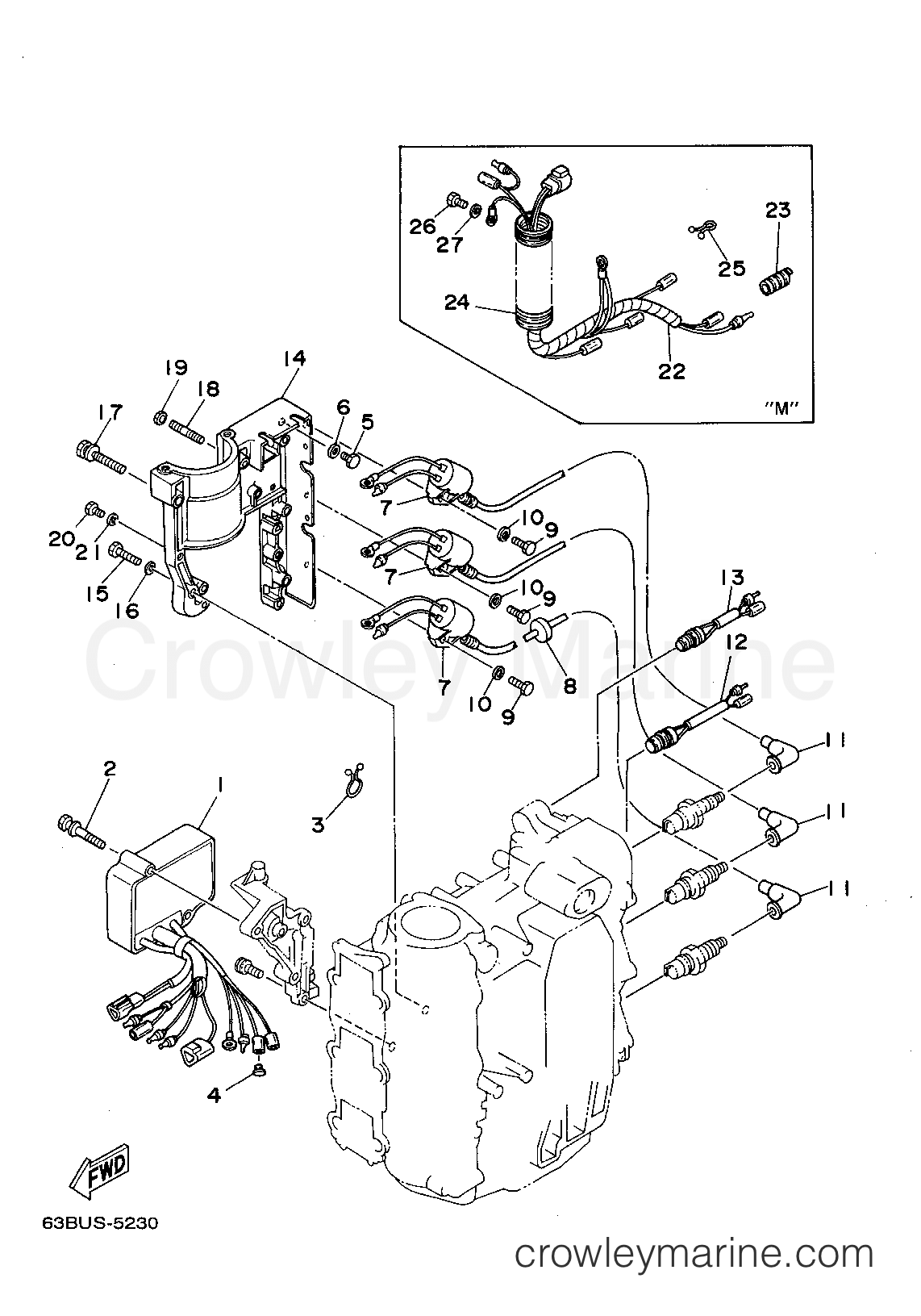 Yamaha Motors 40MSHT - ELECTRICAL 1