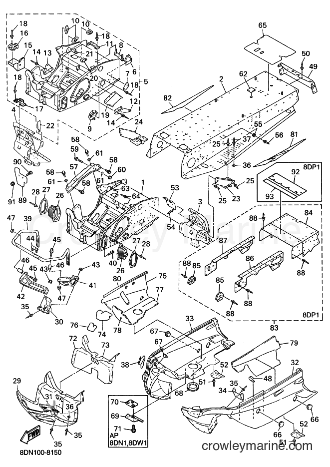 Yamaha Motors SRX700S (8DW1) [020] - FRAME