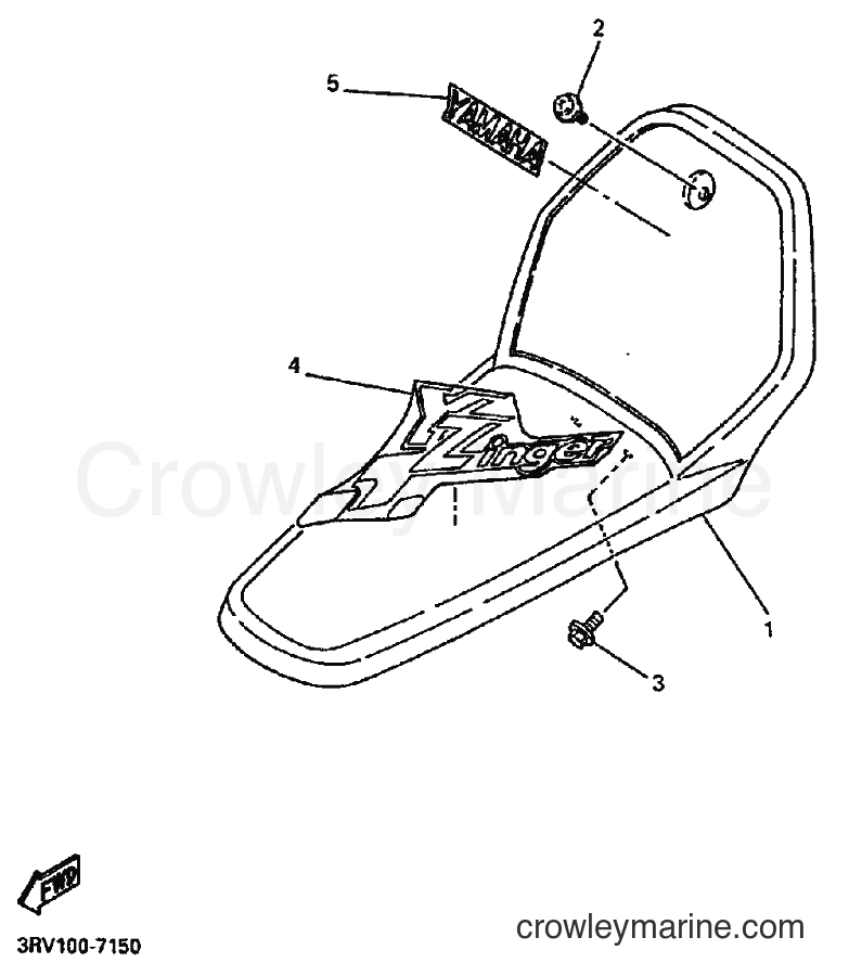 1997 Dirt Bike PW80 - PW80 (3RVA) [020] - FRONT FENDER