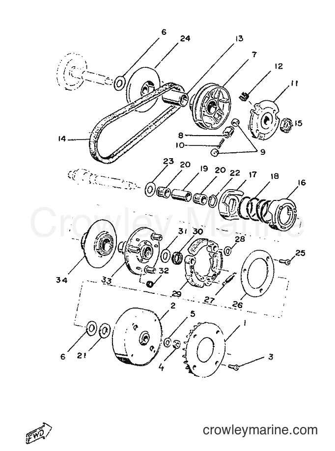 1986 Scooter ME50 - ME50 (1TM) [999] - CLUTCH