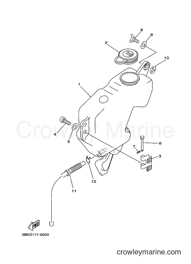 1996 Scooter DT50LC - DT50LC (3UN5) [010] - OIL TANK