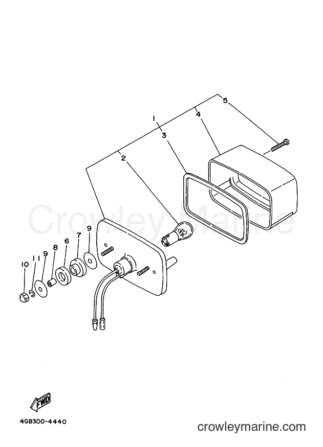 1996 ATV YFM350U - YFM350U (4UH2) [010] - TAILLIGHT