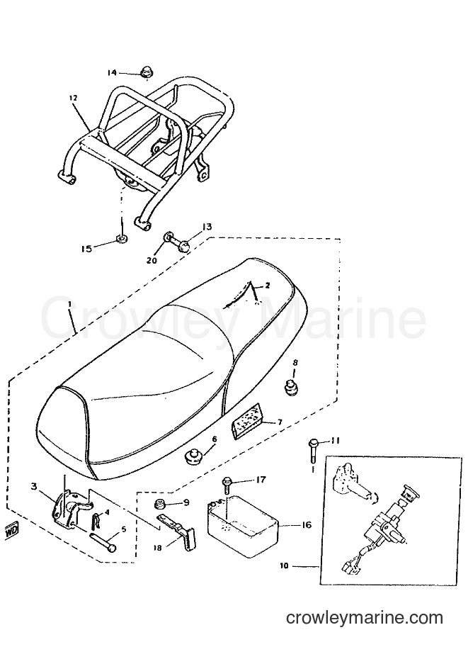 1998 Scooter CW50 - CW50 (4RW3) [010] - SEAT