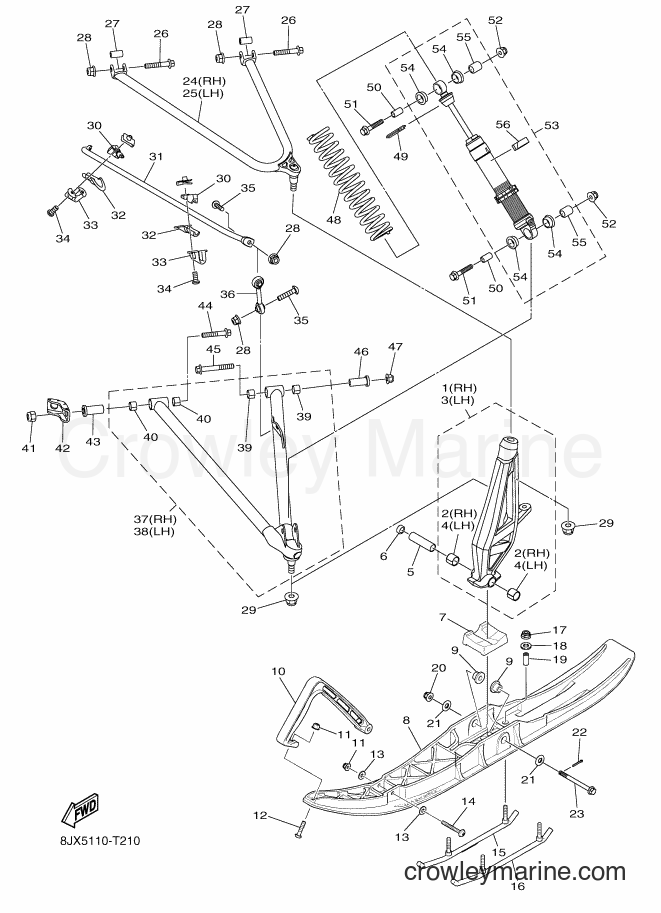 Yamaha Motors SRV10LD (8JX5) [010] - SKI