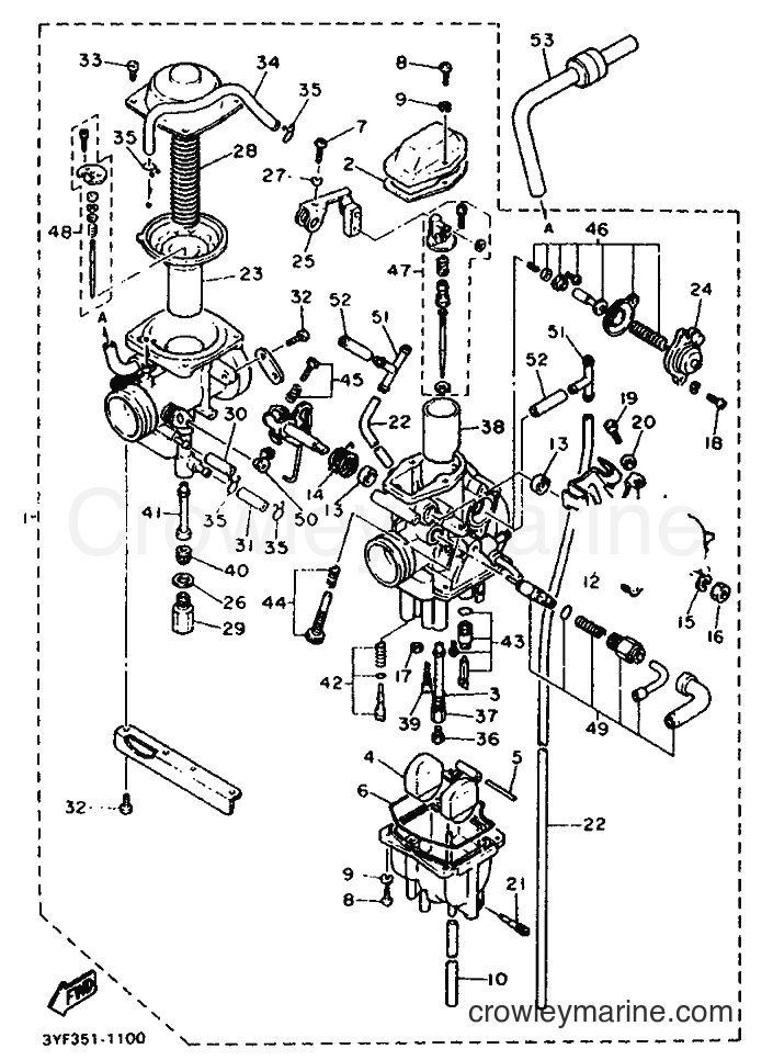 1992 Dirt Bike XTZ660 - XTZ660 (4BW2) [999] - CARBURETOR