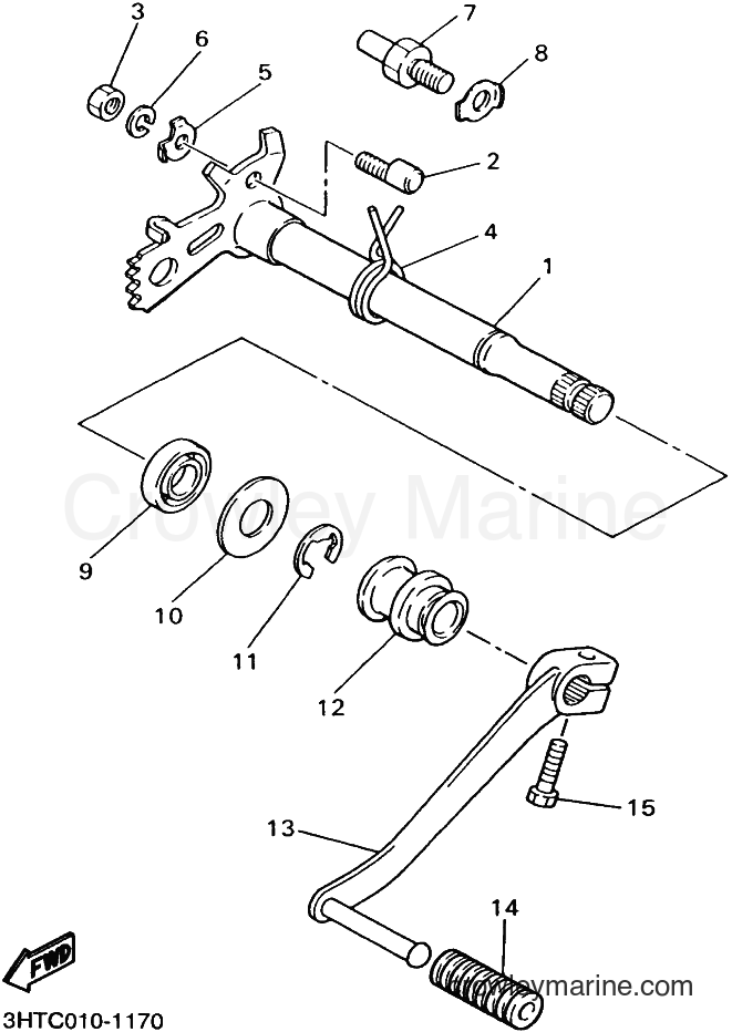 2014 Street Bike SR400 - SR400 (B272) [010] - SHIFT SHAFT