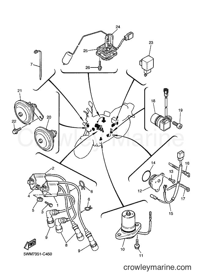 2004 Street Bike XJR1300 - XJR1300 (5WM7) [080] - ELECTRICAL 1