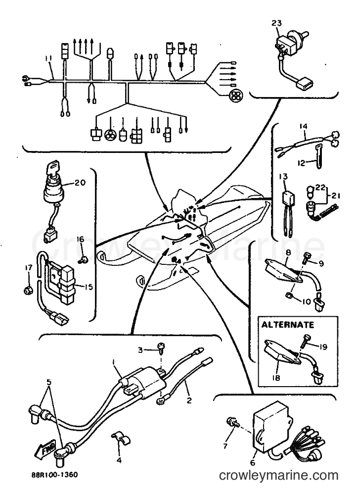 1991 Snowmobile EX570 - EX570 (88R1) [020] - ELECTRICAL 1