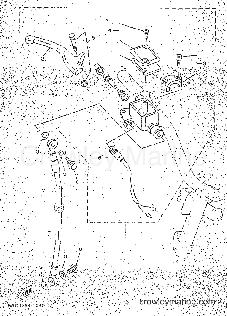 1998 Scooter YN50 - YN50 (5BX1) [010] - FRONT MASTER CYLINDER