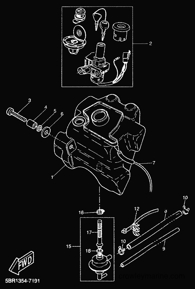 1999 Scooter YQ50L - YQ50L (5KH5) [010] - FUEL TANK