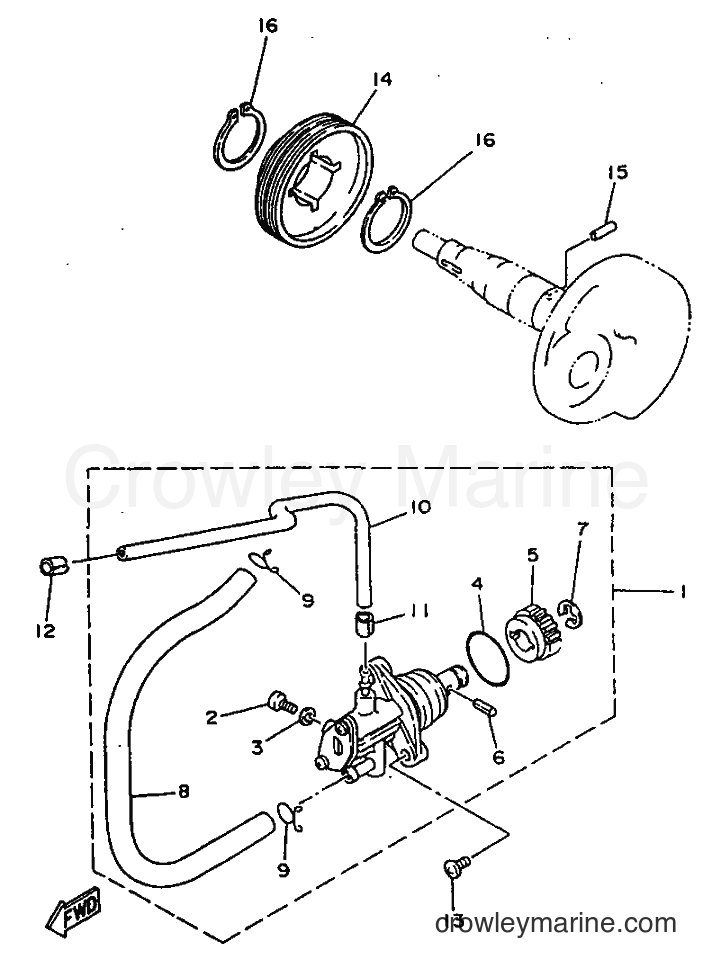 1997 Scooter YN50 - YN50 (5BV1) [999] - OIL PUMP