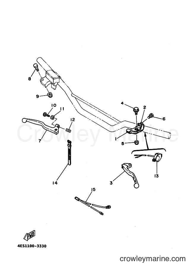 1994 Scooter YZ80LWH - YZ80LWH (4LC3) [999] - HANDLE SWITCH & LEVER