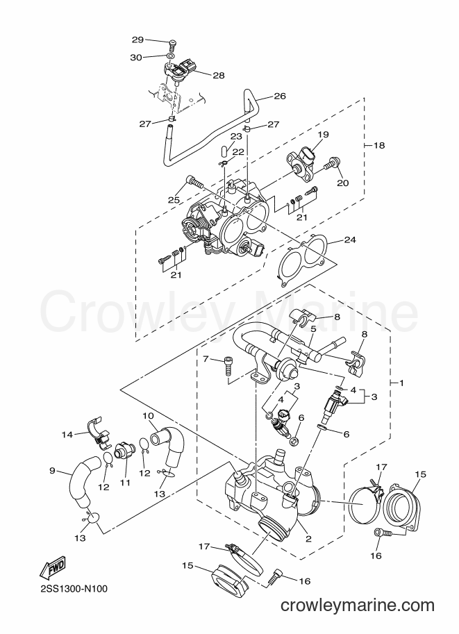 Yamaha Motors XVS1300CU (2SS8) [010] - INTAKE 1