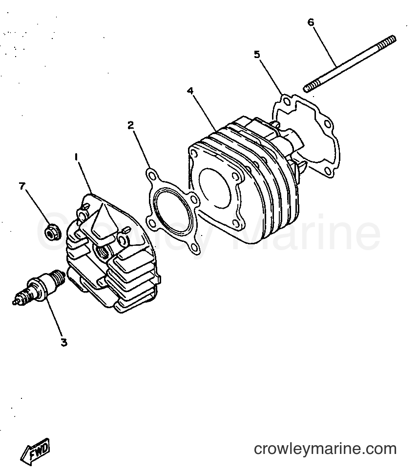 1997 Scooter YN50 - YN50 (5AD3) [999] - CYLINDER