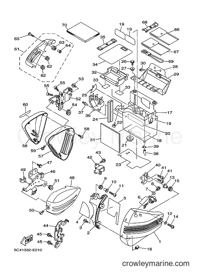 Yamaha Motors XV1900A (5C45) [010] - SIDE COVER