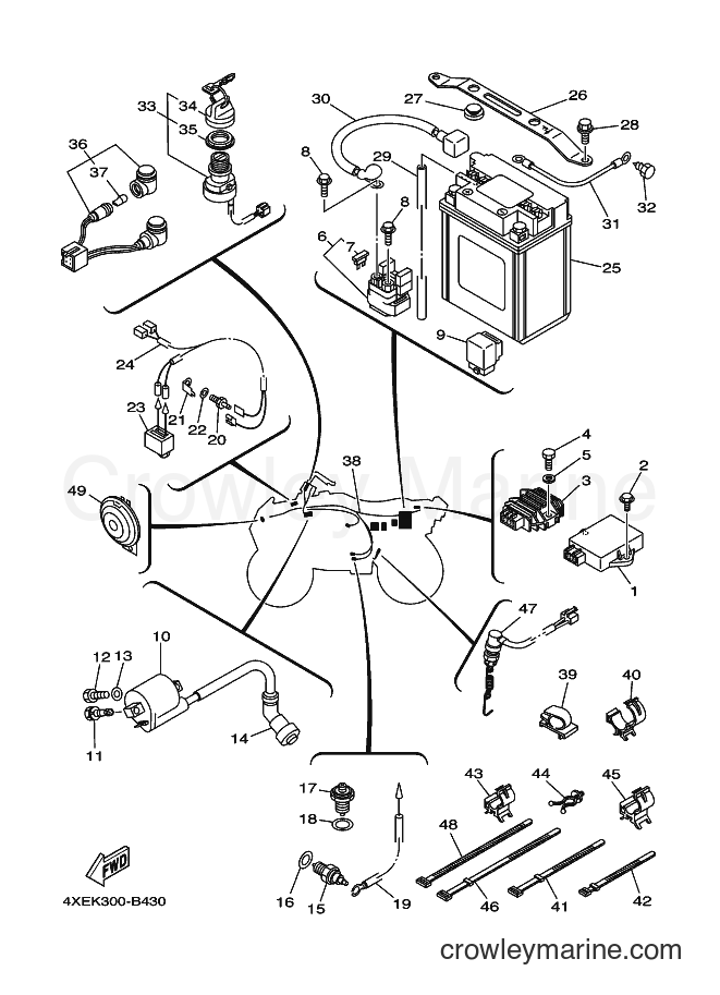 2003 ATV YFM250 - YFM250 (4XEK) [020] - ELECTRICAL 1