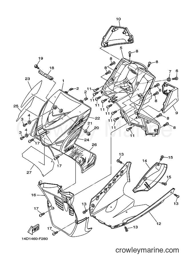 2008 Scooter AL115C - AL115C (14D1) [010] - LEG SHIELD