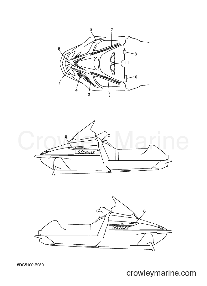 Yamaha Motors VX600ER (8DG5) [020] - EMBLEM