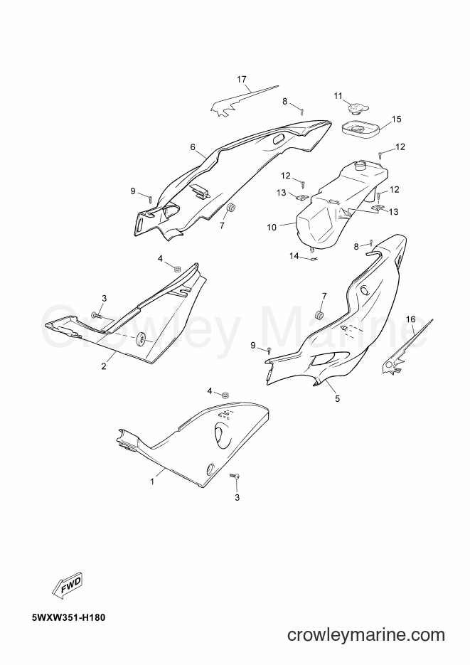2012 Scooter TZR50 - TZR50 (2AS2) [010] - SIDE COVER