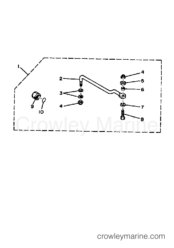 Yamaha Motors 90ETLK - STEERING GUIDE ATTACHMENT