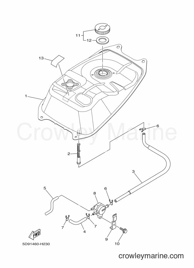 2009 Scooter T110LE - T110LE (35D1) [010] - FUEL TANK
