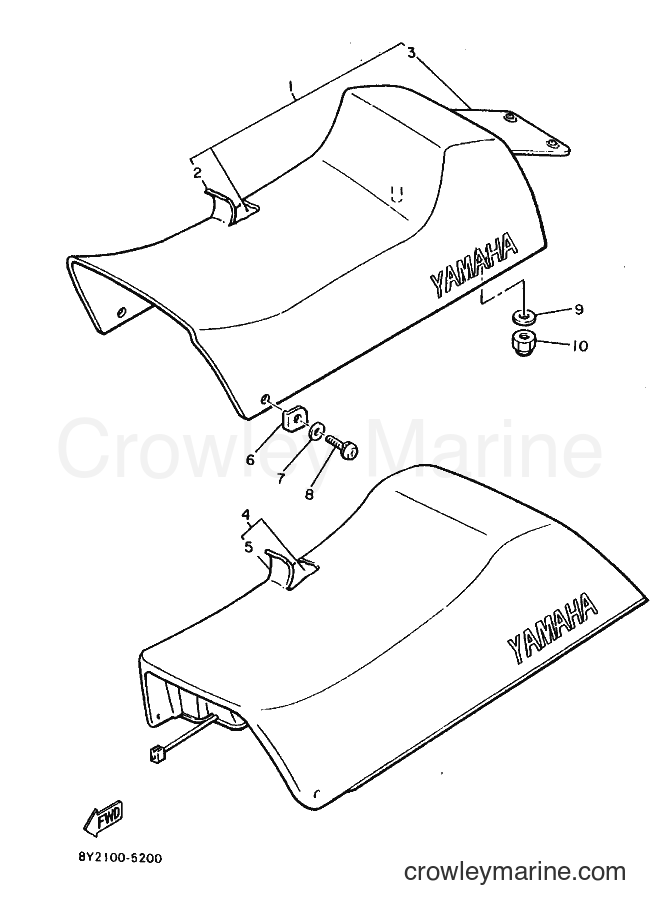 1988 Snowmobile EC340 - EC340 (84H0) [010] - SEAT