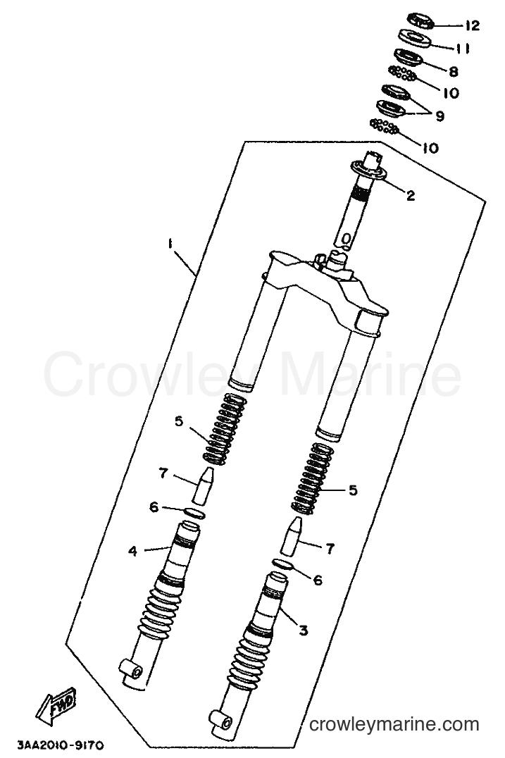 1990 Scooter CW50T - CW50T (3TX1) [999] - CRANKSHAFT & PISTON