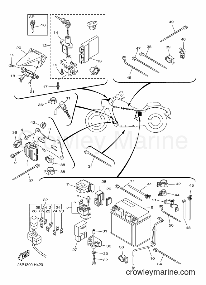 Yamaha Motors XVS950A (26P1) [010] - ELECTRICAL 2