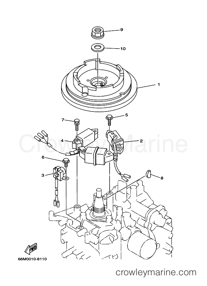 Yamaha Motors F15A (66M) [100] - GENERATOR