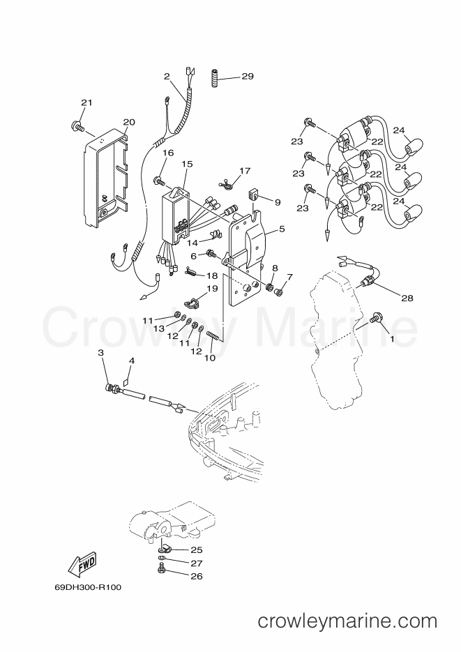 Yamaha Motors E60HMHDL (69DH) [040] - ELECTRICAL